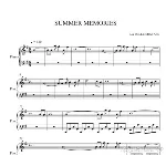 Summer Memories ноты для фотепиано