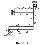 Решение С1-37 (Рисунок С1.3 условие 7 С.М. Тарг 1989 г)