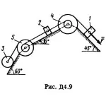 Задача Д4 Вариант 93, решебник термех С.М. Тарг 1983 г