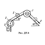Решение Д9 Вар. 44, решебник термех Тарг С.М. 1983 г.