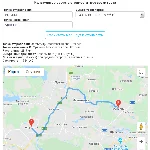 Скрипт калькулятора стоимости грузоперевозки Google Map