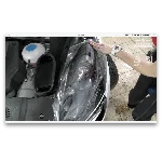 Оклейка фар средней выпуклостью. Антигравий