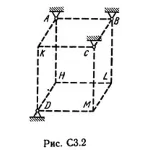 Решение С3-20 (Рисунок С3.2 условие 0 С.М. Тарг 1989 г)