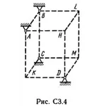 Решение С3-46 (Рисунок С3.4 условие 6 С.М. Тарг 1989 г)