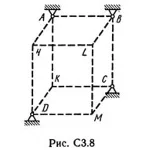 Решение С3-86 (Рисунок С3.8 условие 6 С.М. Тарг 1989 г)
