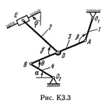 Решение К3-33 (Рисунок К3.3 условие 3 С.М. Тарг 1989 г)