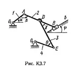 Решение К3-78 (Рисунок К3.7 условие 8 С.М. Тарг 1989 г)