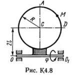 Решение К4-82 (Рисунок К4.8 условие 2 С.М. Тарг 1989 г)