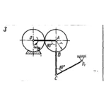 Задача К4 Вар. 03 термех из решебника Яблонский АА 1978
