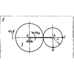 Задача К4 Вар. 05 термех из решебника Яблонский АА 1978