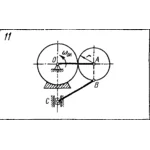 Задача К4 Вар. 11 термех из решебника Яблонский АА 1978