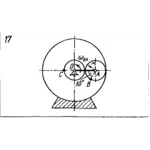 Задача К4 Вар. 17 термех из решебника Яблонский АА 1978