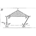 Задача К4 Вар. 20 термех из решебника Яблонский АА 1978