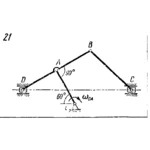 Задача К4 Вар. 21 термех из решебника Яблонский АА 1978