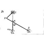 Задача К4 Вар. 24 термех из решебника Яблонский АА 1978