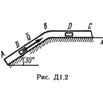 Решение Д1-25 (Рисунок Д1.2 условие 5 С.М. Тарг 1989 г)