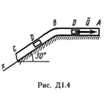 Решение Д1-45 (Рисунок Д1.4 условие 5 С.М. Тарг 1989 г)