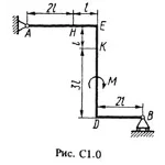 Решение С1-07 (Рисунок С1.0 условие 7 С.М. Тарг 1988 г)