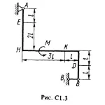 Решение С1-39 (Рисунок С1.3 условие 9 С.М. Тарг 1988 г)