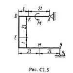 Решение С1-53 (Рисунок С1.5 условие 3 С.М. Тарг 1988 г)