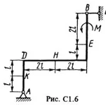 Решение С1-66 (Рисунок С1.6 условие 6 С.М. Тарг 1988 г)
