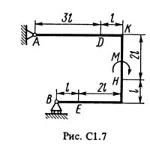 Решение С1-77 (Рисунок С1.7 условие 7 С.М. Тарг 1988 г)