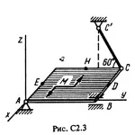 Решение С2-37 (Рисунок С2.3 условие 7 С.М. Тарг 1988 г)