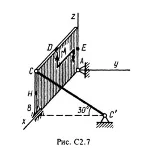 Решение С2-76 (Рисунок С2.7 условие 6 С.М. Тарг 1988 г)