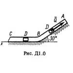 Решение Д1-07 (Рисунок Д1.0 условие 7 С.М. Тарг 1988 г)