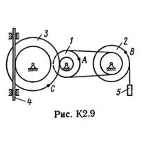 Решение К2 вар. 91, решебник теормех Тарг С.М. 1982 г.