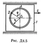 Решение Д4-51 (Рисунок Д4.5 условие 1 С.М. Тарг 1989 г)