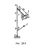 Решение Д8-42 (Рисунок Д8.4 условие 2 С.М. Тарг 1989 г)