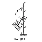 Решение Д8-79 (Рисунок Д8.7 условие 9 С.М. Тарг 1989 г)