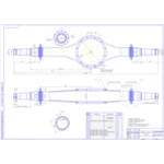 Чертеж Редуктор заднего моста ГАЗ-53