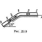 Решение задачи Д1 В 98 решебник термех Тарг С.М. 1982