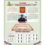 Плакат Уставы и военная присяга. Форма одежды.