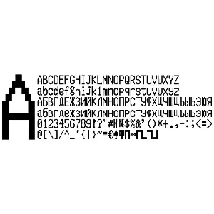 Шрифт ККМ МЕРКУРИЙ-114.1-ТОРНАДО вер.3 (ttf)