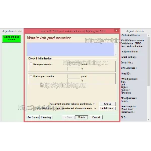 Adjustment program XP-510, XP-610, XP-615, XP-710