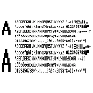 Шрифт ККМ МЕРКУРИЙ MS-К вер. 1(ttf)