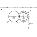 Задача К3 Вар. 04 термех из решебника Яблонский АА 1978