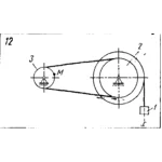 Задача К3 Вар. 12 термех из решебника Яблонский АА 1978