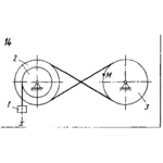 Задача К3 Вар. 14 термех из решебника Яблонский АА 1978