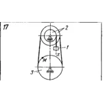 Задача К3 Вар. 17 термех из решебника Яблонский АА 1978