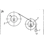 Задача К3 Вар. 24 термех из решебника Яблонский АА 1978
