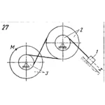 Задача К3 Вар. 27 термех из решебника Яблонский АА 1978