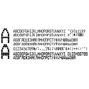 Шрифт ККМ ПРИМ-07 вер. 2 (ttf)