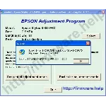 Epson SX535WD, BX535WD Adjustment Program