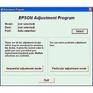 Epson L110, L210, L300, L350, L355 Adjustment program