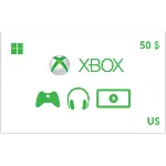 Подарочная карта Xbox 50 долл. US-регион