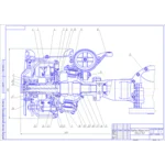 Чертеж Передний ведущий мост КАМАЗ 5511